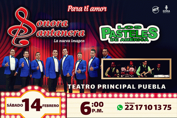 Sonora Santanera y Los Pasteles de América en Puebla